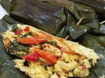 pepes jamur tiram ayam suwir