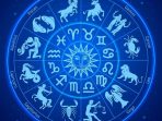 Descargar Circulo de signos del zodiaco de la astrologia ilustraciones vectoriales. gratis