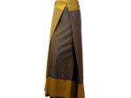 Sarung Traditional Male Indonesian Sarong Wood Gold Grey