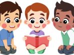 Anak Membaca Buku Bersama Teman Anak Membaca Buku Bersama Teman Anak Bacaan Book PNG dan Vektor dengan Background Transparan untuk Unduh Gratis