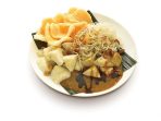 Indonesian Food Ketoprak is a vegetarian dish from Jakarta Indonesia consists of tofu vegetables and rice cake rice vermicelli served in peanut sauce