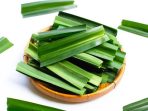 Premium Photo _ Fresh green pandan leaves on white background_ Premium Photo Fresh green pandan leaves on white background