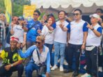 Senior Manager Bank Mandiri Area Gresik Ilham Primadi (kelima dari kanan)