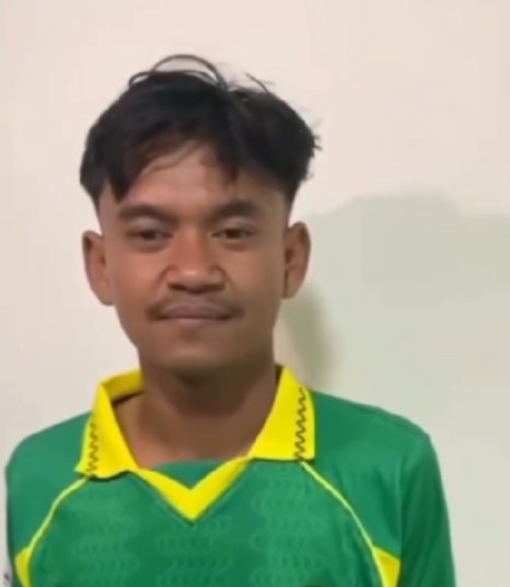 Firman Nugraha, pemain Perseta 1970 yang kena tendangan kung fu (Tangkapan layar)