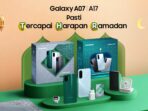 Samsung Galaxy A07 dan A17 Hari Raya Package dengan aksesori pendukung Ramadan