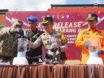 Pemusnahan barang bukti di Polres Pasuruan.