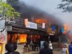 Kondisi kebakaran di Gili Trawangan.