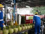 Pangkalan pengisian LPG Pertamina.