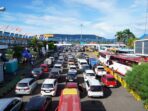 Kepadatan kendaraan di Gilimanuk