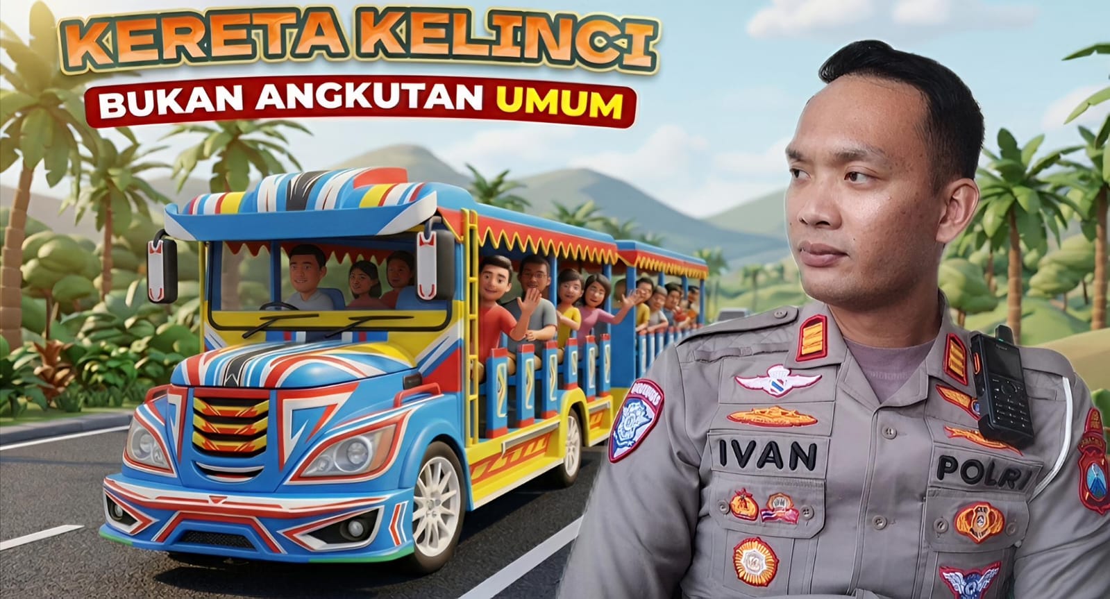Kasatlantas Polres Nganjuk, AKP Ivan Danara Oktavian.