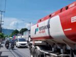 Kemacetan di jalur menuju pelabuhan Ketapang