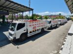 Distribusi truk operasional Koperasi Merah Putih di Gresik.