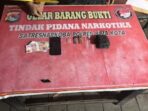 Barang bukti yang diamankan Sat Resnarkoba Polres Bima Kota.